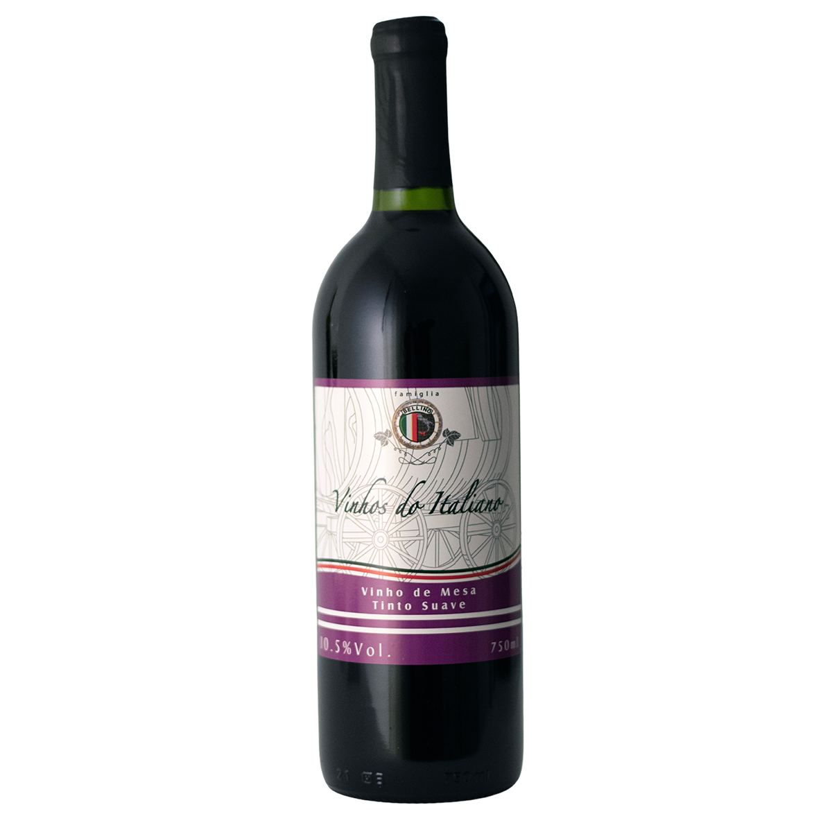 Vinho Tinto de Mesa Suave 750ml Caixa c/ 6un.
